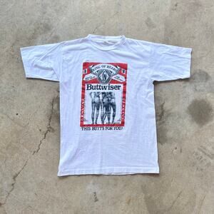 Vintage 90's Buttweiser King of Rears T-Shirt XL